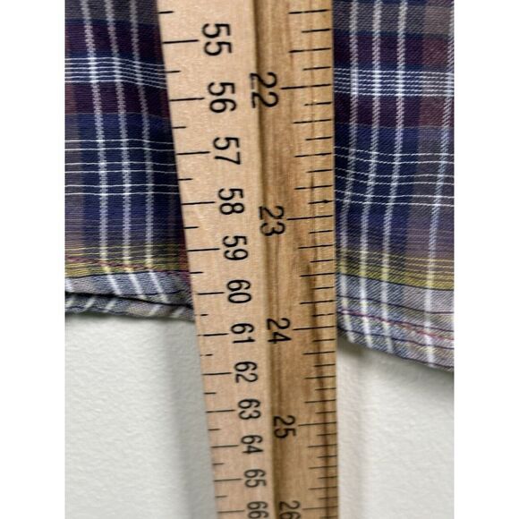Marmot Shirt Womens S‎ Purple Plaid Long Sleeve Button Front Blouse Small - Picture 7 of 11